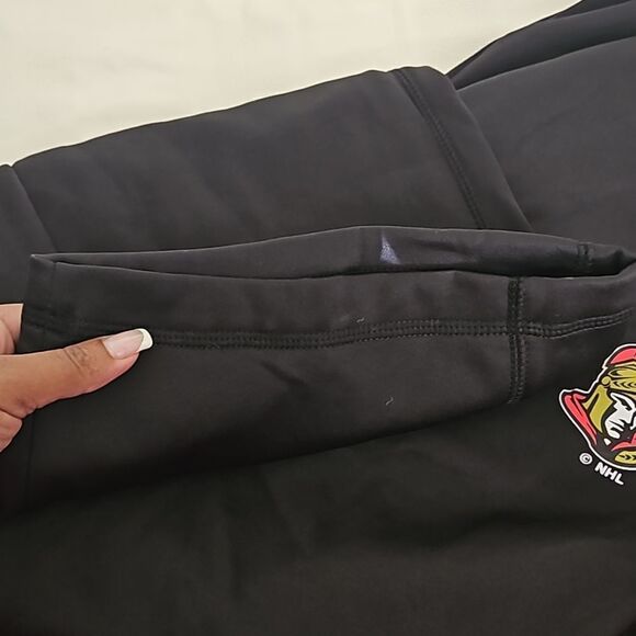 NHL Men's Hockey Ottawa Senators Logo Sweatpants Small Black - Picture 9 of 16